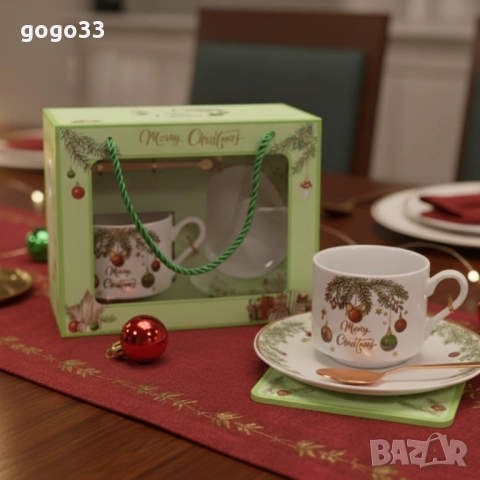 коледен подаръчен комплект , снимка 4 - Чаши - 52587682