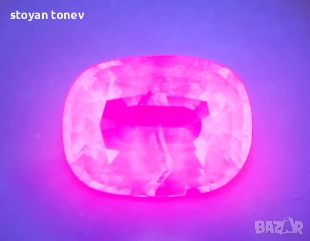 Зашеметяващ Vivid Hot Pink Шпинел – 3.14 каратов, нетретиран от Мианмар! Сертифициран! Нов!, снимка 3 - Други - 53701255