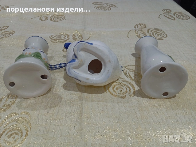 порцеланов прекрасен сет свещници с фигура на пате , снимка 16 - Колекции - 54010683