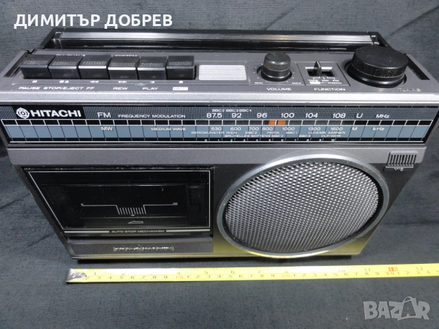 СТАР РЕТРО ТРАНЗИСТОР РАДИО КАСЕТОФОН HITACHI TRK-510E, снимка 7 - Радиокасетофони, транзистори - 53849554