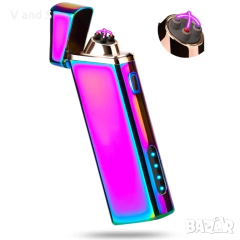 Електрическа дъгова плазмена запалка, устойчива на вятър - USB презареждаща се, подобрен индикатор 