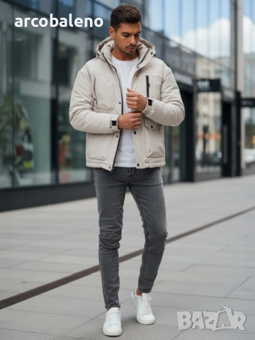 Мъжко зимно яке с качулка, 2цвята , снимка 8 - Якета - 52924040