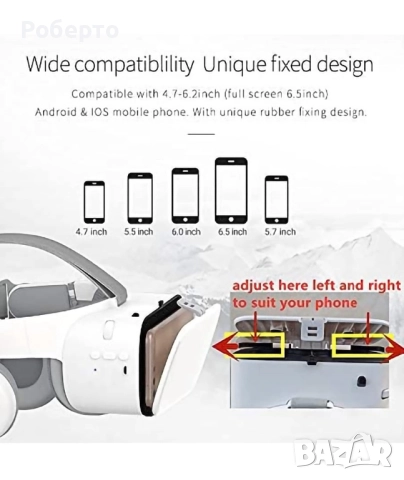 VR 3D очила BoboVR Z6, снимка 5 - Друга електроника - 52958978