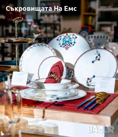✨Порцеланов Сервиз за Основно Хранене Karaca Nakkas 24части (за 6човека) 🌹✨, снимка 6 - Сервизи - 53714704