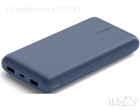  

PowerBank Belkin BoostCharge 20K, 15 W, 20000 mAh, Син 

, снимка 4 - Външни батерии - 49419389