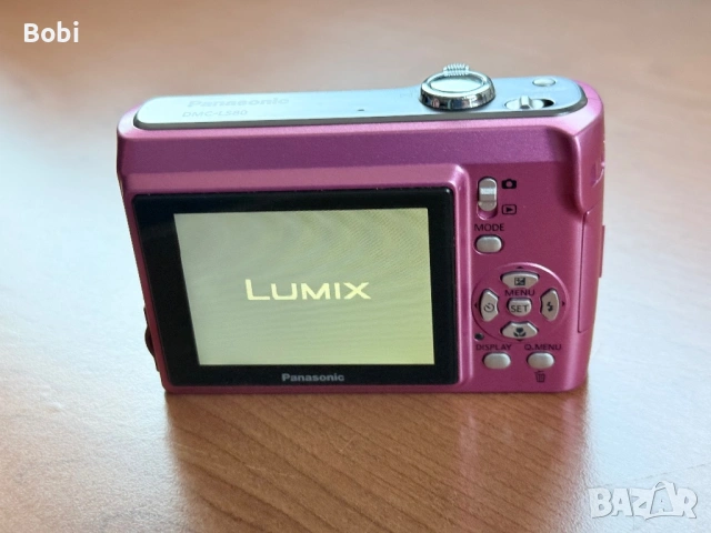 Розов Panasonic Lumix DMC-LS80 , снимка 10 - Фотоапарати - 53845363