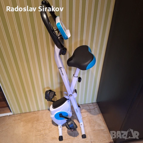 Сгъваем велоергометър Capital Sports Azura – Като нов, снимка 4 - Фитнес уреди - 53829410