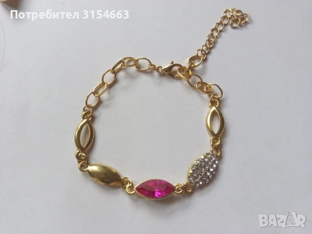 Комплект бижута: колие, обици и гривна , снимка 5 - Бижутерийни комплекти - 43300453