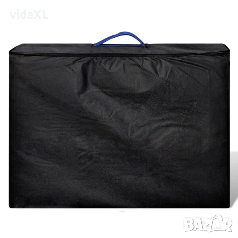 vidaXL Синя сгъваема масажна кушетка 2 зони с (SKU:110075), снимка 2 - Други стоки за животни - 53782393