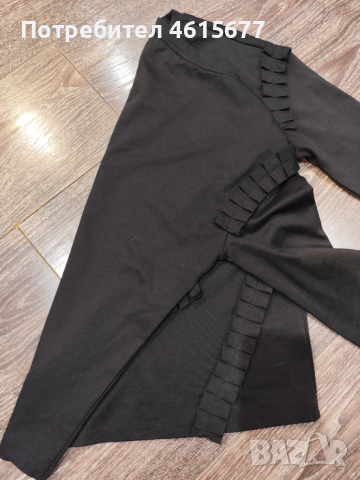 черна блузка , снимка 6 - Блузи с дълъг ръкав и пуловери - 53373210