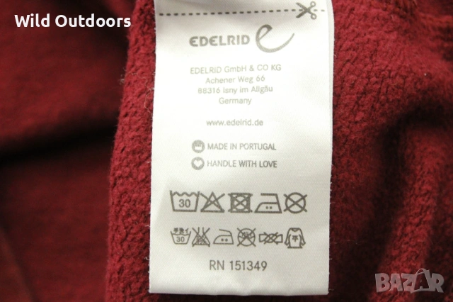 EDELRID - мъжки суичър, размер L, снимка 5 - Спортни дрехи, екипи - 53527280