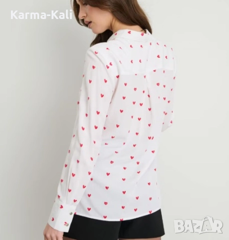 риза на червени сърца, снимка 3 - Ризи - 52670790
