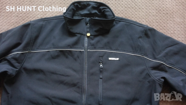 CATERPILAR Softshell Work Jacket размер XL работна горница вятърно устойчива W4-218, снимка 3 - Суичъри - 52111276