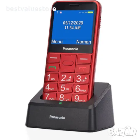 Panasonic Kx-tu155 Red Мобилен Телефон Gsm 2.40 ", Задна Камера 0.30 Mpx, снимка 2 - Други - 49332007