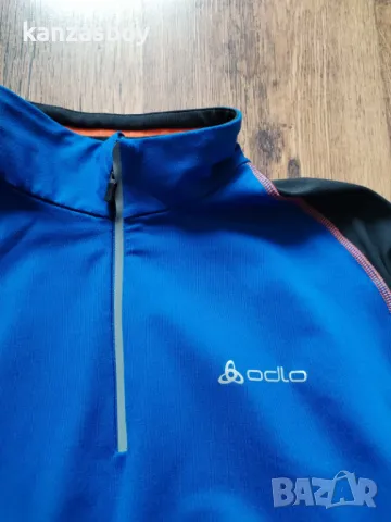 Odlo Half-Zip Long-Sleeve - мъжка ръннинг блуза КАТО НОВА ХЛ, снимка 3 - Блузи - 49715221
