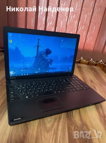 Лаптоп Toshiba 15.6’/ 5ЧАСА БАТЕРИЯ/ 500GB HDD/ 8GB Ram/ Win10, снимка 1 - Лаптопи за дома - 47290341