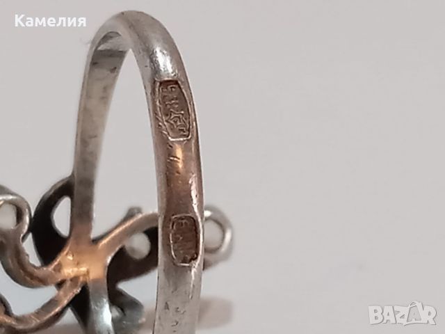 Руско сребро , снимка 9 - Пръстени - 45714819