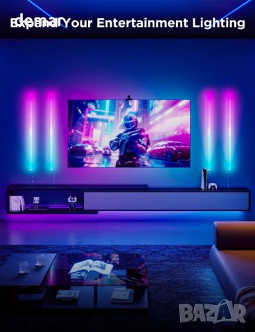 Govee RGBIC Glide Wall Lights, Smart LED, 6 бр., Работи с Alexa и Google Assistant, снимка 2 - Лед осветление - 45962322