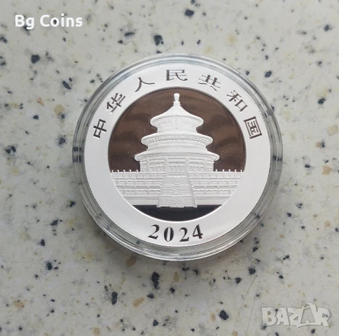 Сребро 30 гр 2024 Панда , снимка 2 - Нумизматика и бонистика - 51106966