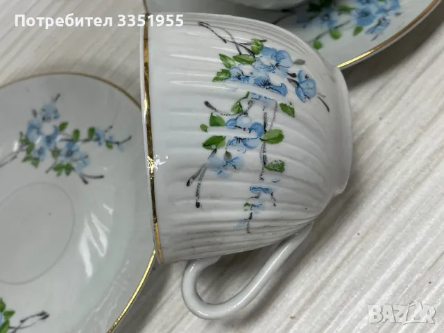 Български Антикварен сервиз за Чай, снимка 7 - Сервизи - 50138548