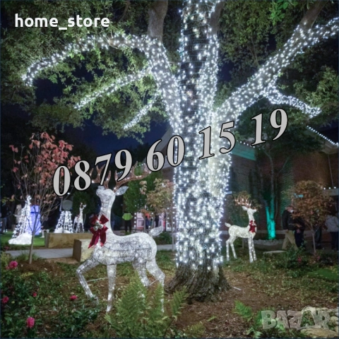 Коледни лампички 20 метра на макара, бяла светлина, водоустойчиви, снимка 2 - Декорация за дома - 52327464