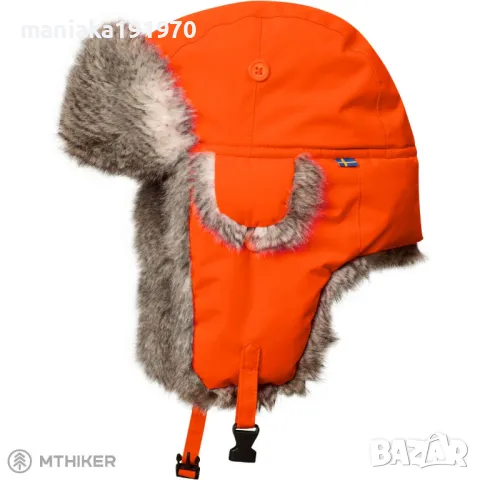 Fjallraven Värmland Heater Safety Orange Trapper мъжка ловна шапка, снимка 1 - Шапки - 48373885