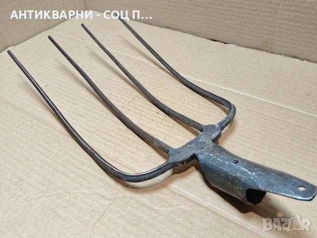 Стара Кована Вила За Сено / НОМЕР 625., снимка 2 - Антикварни и старинни предмети - 53275242