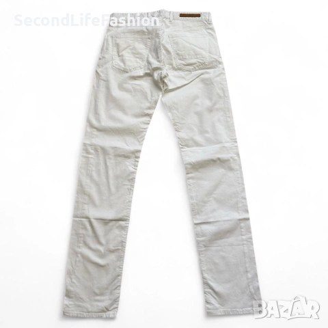 Дамски панталон Massimo Dutti слим бял размер 30, снимка 2 - Панталони - 53107189