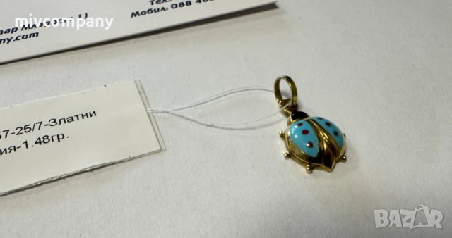 Златна Висулка 1.48гр , снимка 5 - Колиета, медальони, синджири - 50858697