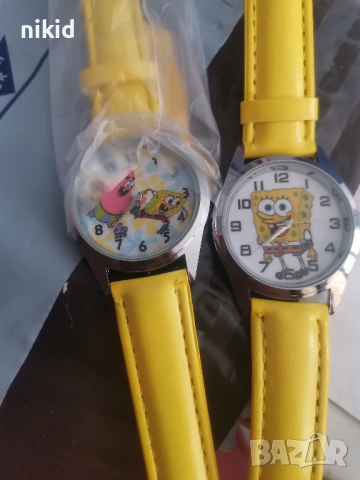спондж боб Спонджбоб Sponge Bob spongebob детски ръчен часовник, снимка 8 - Детски - 24118506