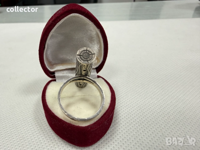 Модерен сребърен пръстен - клон от дърво. №7797, снимка 6 - Пръстени - 52928694