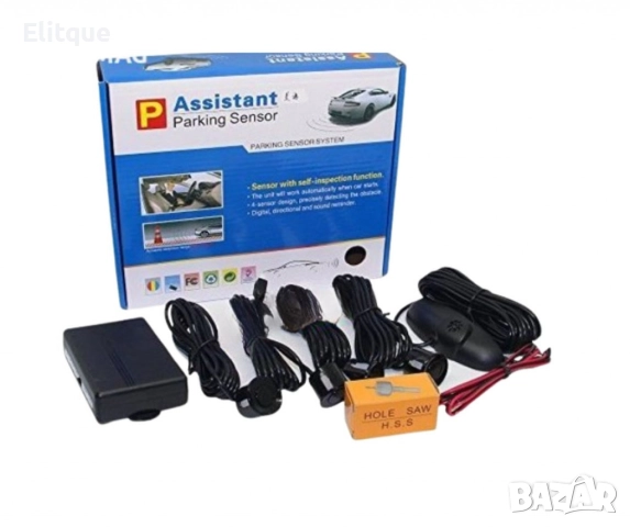 Парктроник с четири датчик, гласова индикация и LED дисплей