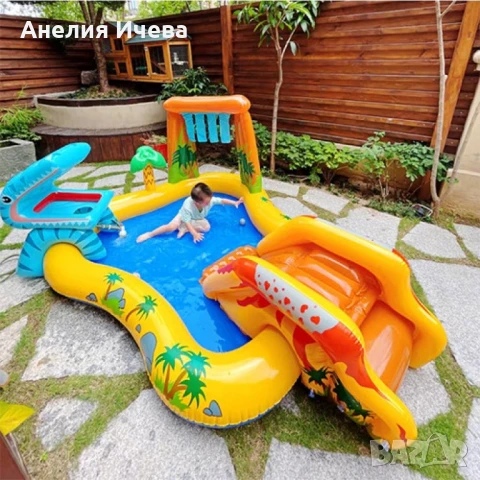 Пръскащ надуваем басейн , снимка 7 - Басейни и аксесоари - 50841595