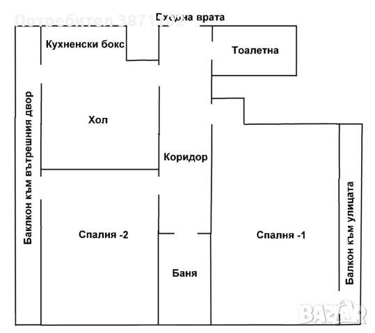 Агенция Адрес продава слънчев, тристаен апартамент в гр. Варна, кв. Трошево – 93 кв.м, тухла, снимка 16 - Апартаменти - 52546779