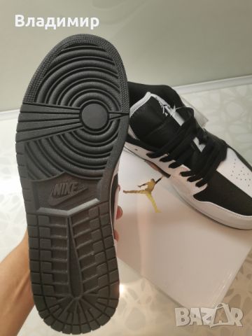 Jordan 1 Low Black/White Мъжки Обувки 40 и 45 EUR+ Кутия, снимка 8 - Маратонки - 46453933