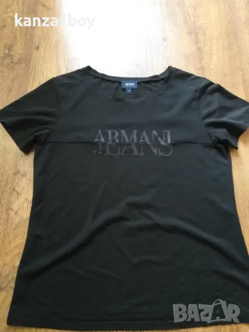 Armani Jeans - страхотна дамска тениска КАТО НОВА 46/Л, снимка 4 - Тениски - 47021867