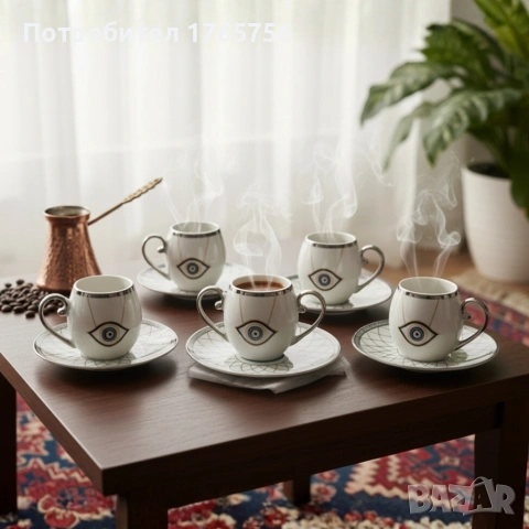 Луксозен порцеланов сервиз + 2в1 блендер и мелничка Cheffinger - Ексклузивен комплект 3 в 1, снимка 9 - Чаши - 53346534