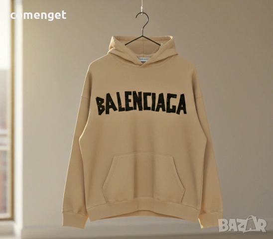 NEW! Hoodie суитчъри с BALENCIAGA принт! 8 ЦВЯТА. Или с ТВОЯ идея!, снимка 4 - Суичъри - 53652084