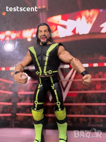 Екшън фигура WWE Seth Rollins Сет Ролинс Mattel Elite figure играчка removable vest, снимка 8 - Фигурки - 48829895