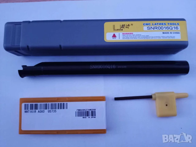 Комплект стругарски нож SNR0016Q16 с 10 пластини 16IR AG60 и ключ, снимка 2 - Други инструменти - 50782844