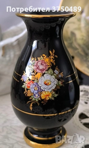 Ваза кобалт и злато 