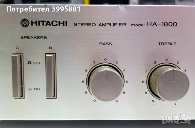 Стерео усилвател Hitachi, mod. HA-1800

, снимка 3 - Ресийвъри, усилватели, смесителни пултове - 48805869