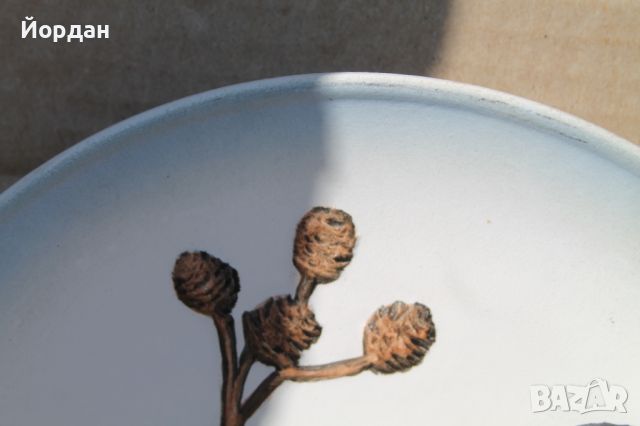 Немска рисувана чиния ''Goеbel'', снимка 2 - Антикварни и старинни предмети - 45480159