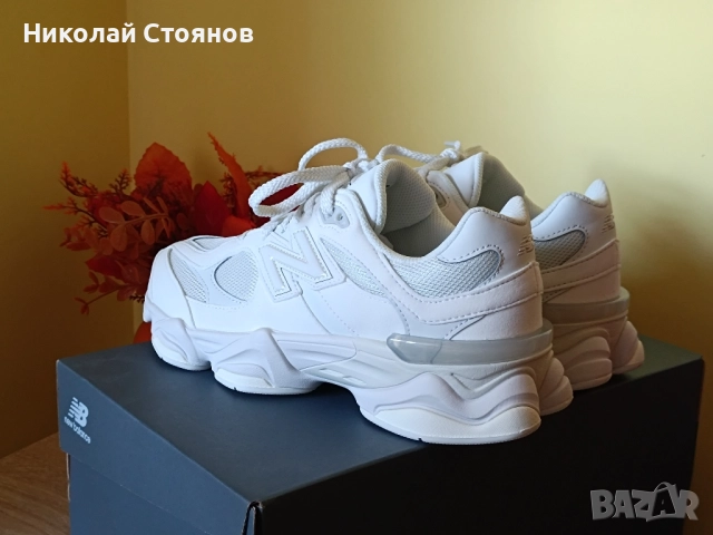 Оригинални! New Balance 9060 Triple White , снимка 3 - Маратонки - 52529256