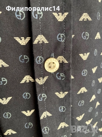 Мъжка риза Armani Jeans (3XL/ XXXL), снимка 2 - Ризи - 52262922