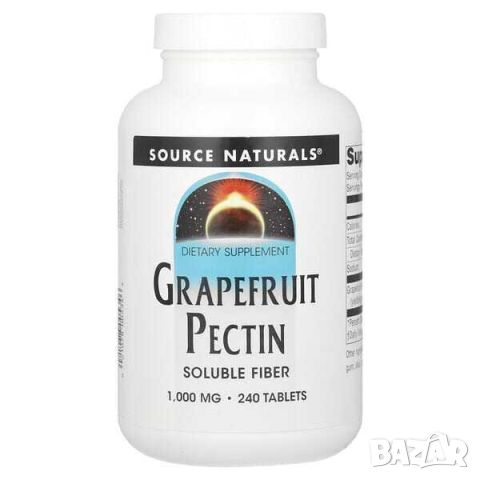 Source Naturals Пектин от грейпфрут, 1000 mg , 240 таблетки, снимка 1 - Хранителни добавки - 46073619