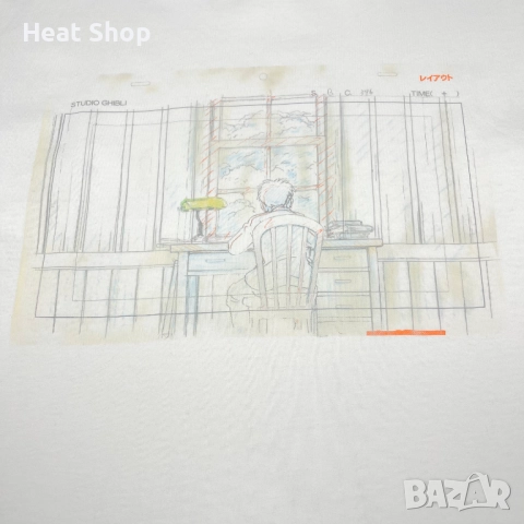 Мъжка тениска UniQlo x Kenshi Yonezu The Boy & The Heron Preston Graphic T-Shirt, снимка 3 - Тениски - 51894902