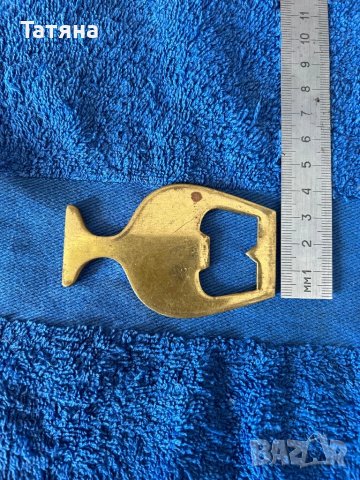 Отварачка за бутилки от месинг, винтидж, снимка 2 - Аксесоари за кухня - 50547343