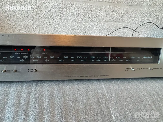 LUXMAN  T-112 АНАЛОГОВ ТУНЕР, снимка 4 - Ресийвъри, усилватели, смесителни пултове - 48860571