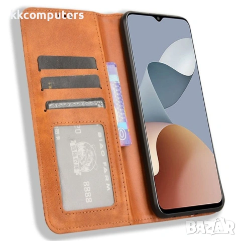 ZTE Blade V50 Design 4G Кожен Калъф2 и Протектор, снимка 5 - Калъфи, кейсове - 53041991